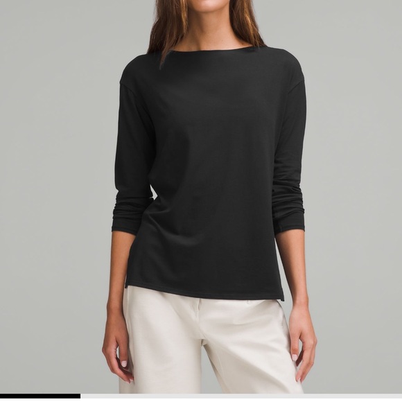 Lululemon Relaxed-Fit Boatneck Long-Sleeve Shirt - Picture 2 of 2